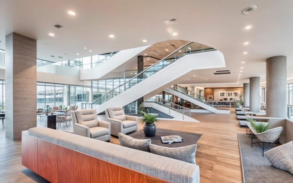 F.Y. Complex — lobby lounge interior, Kinshasa